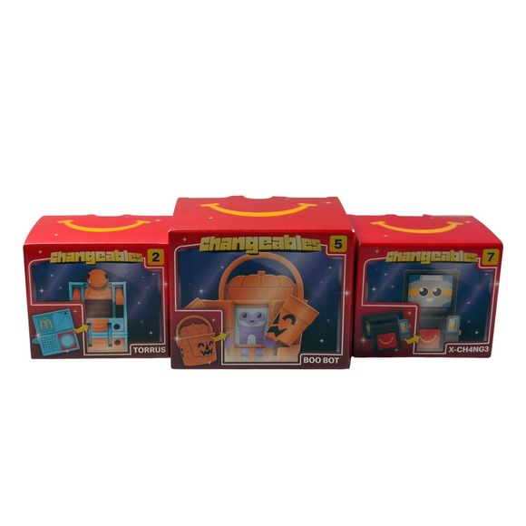 McDonald's Other - 2026 McDonald's Changeables Bundle of 3 #2 Torrus, #5 Boo Bot, #7 X-CH4NG3 NEW